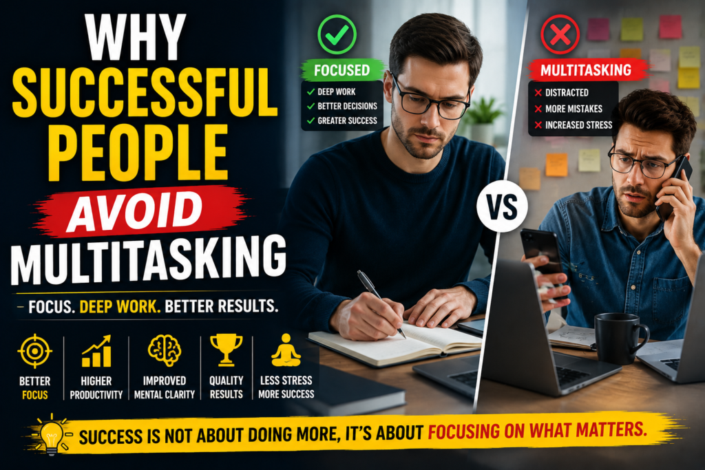 Why Successful People Avoid Multitasking