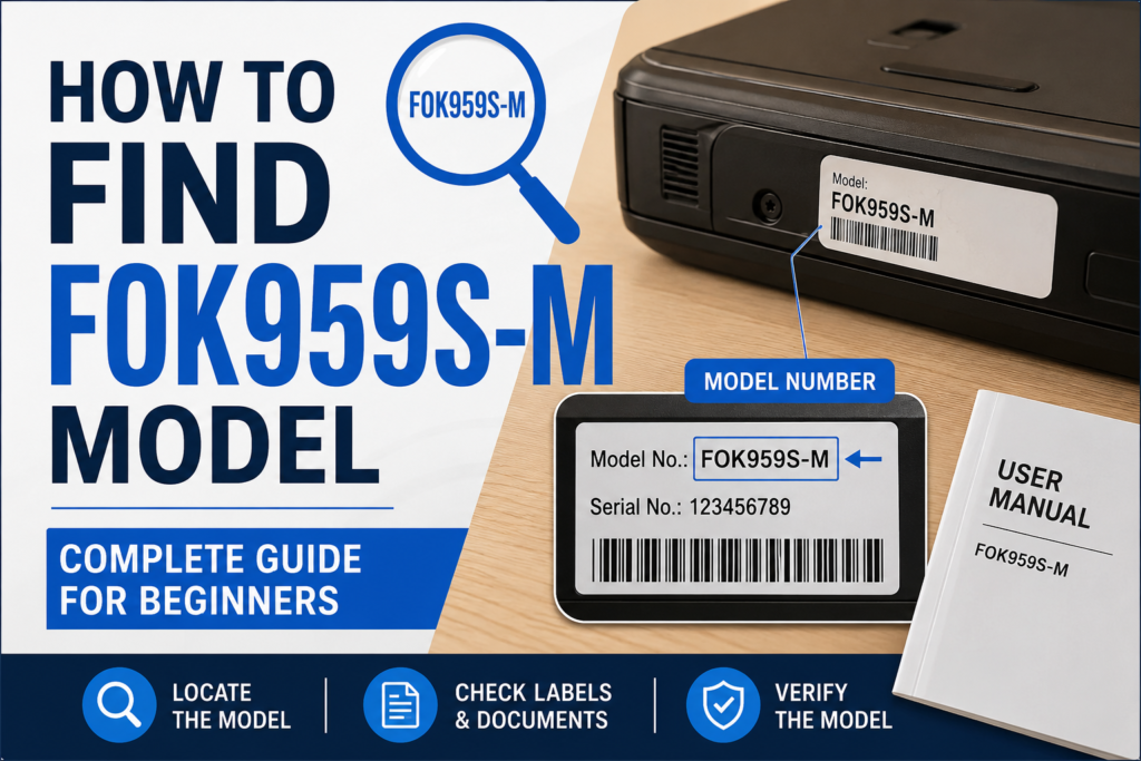 How to Find FOK959S-M Model