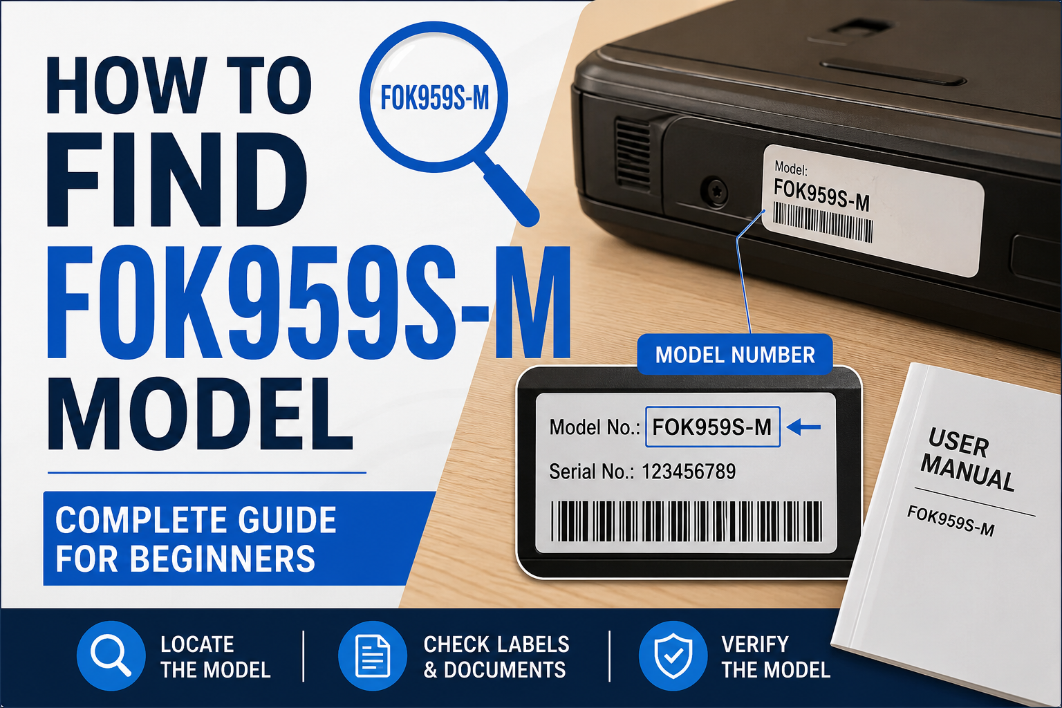 How to Find FOK959S-M Model