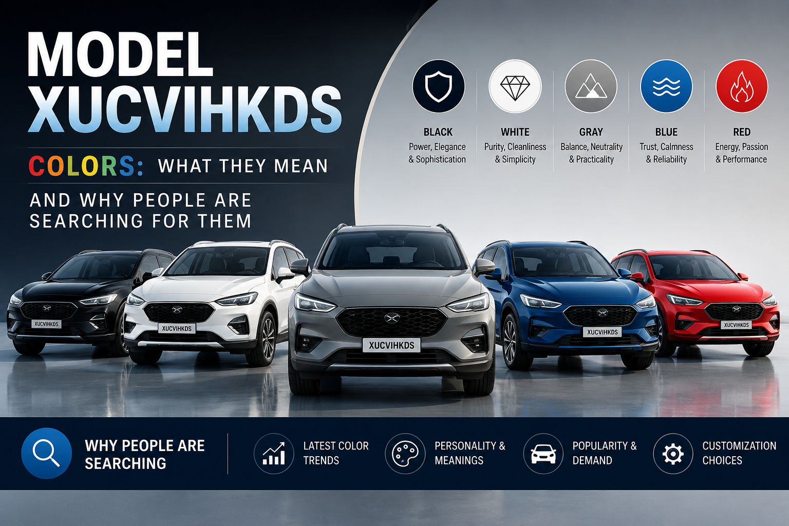 Model XUCVIHKDS Colors