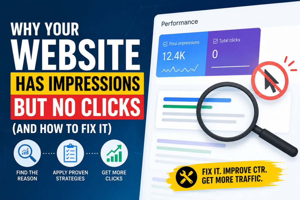 Website Has Impressions But No Clicks