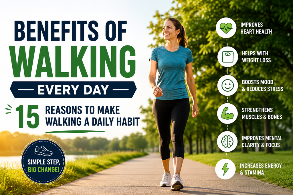 benefits of walking every day