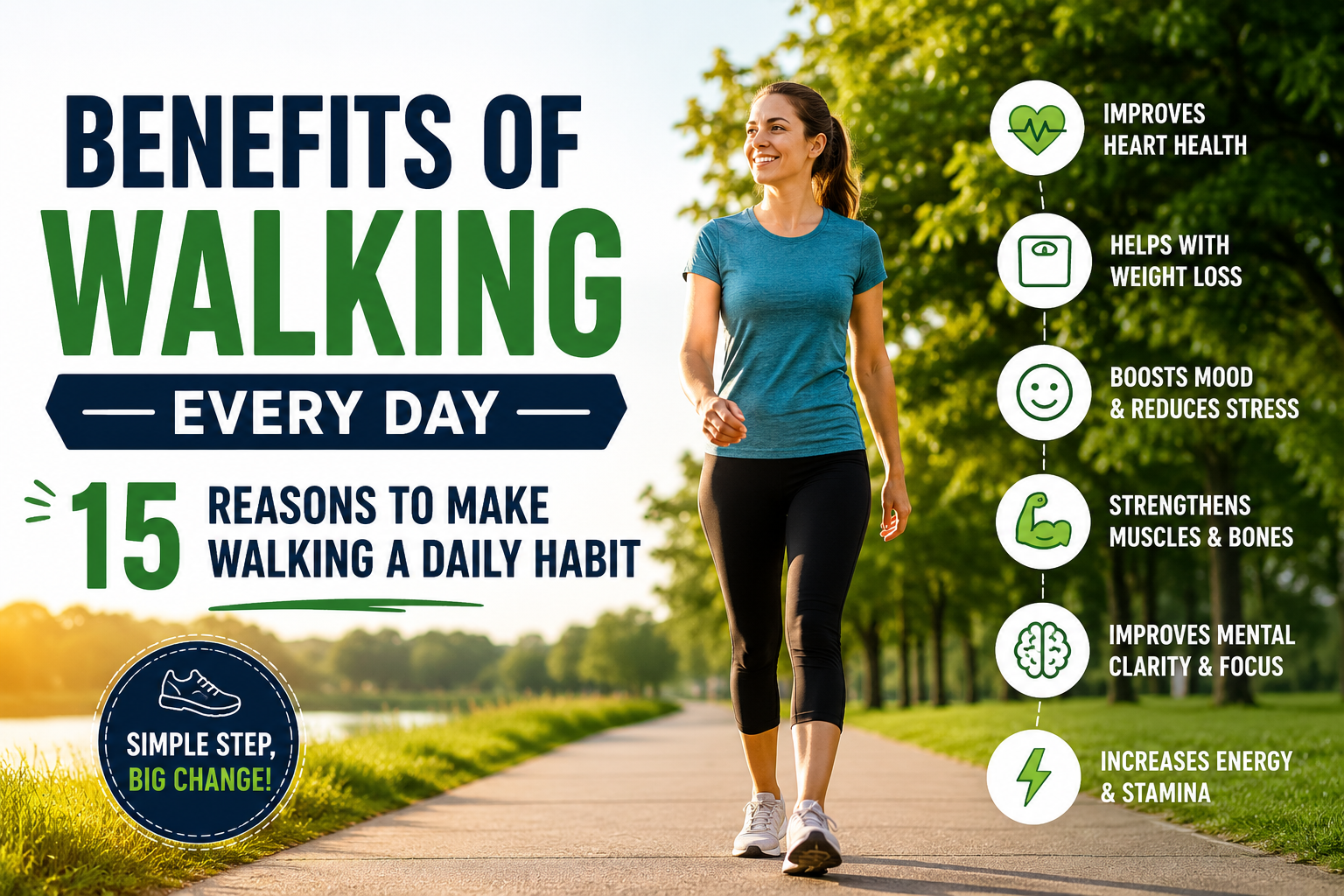benefits of walking every day