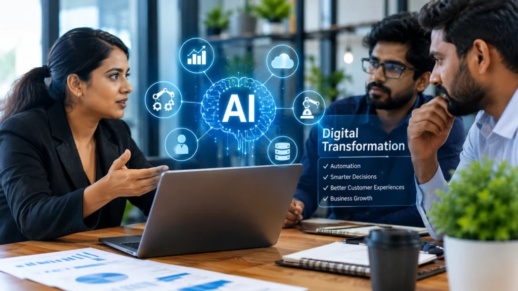 drovenio ai business digital transformation meeting