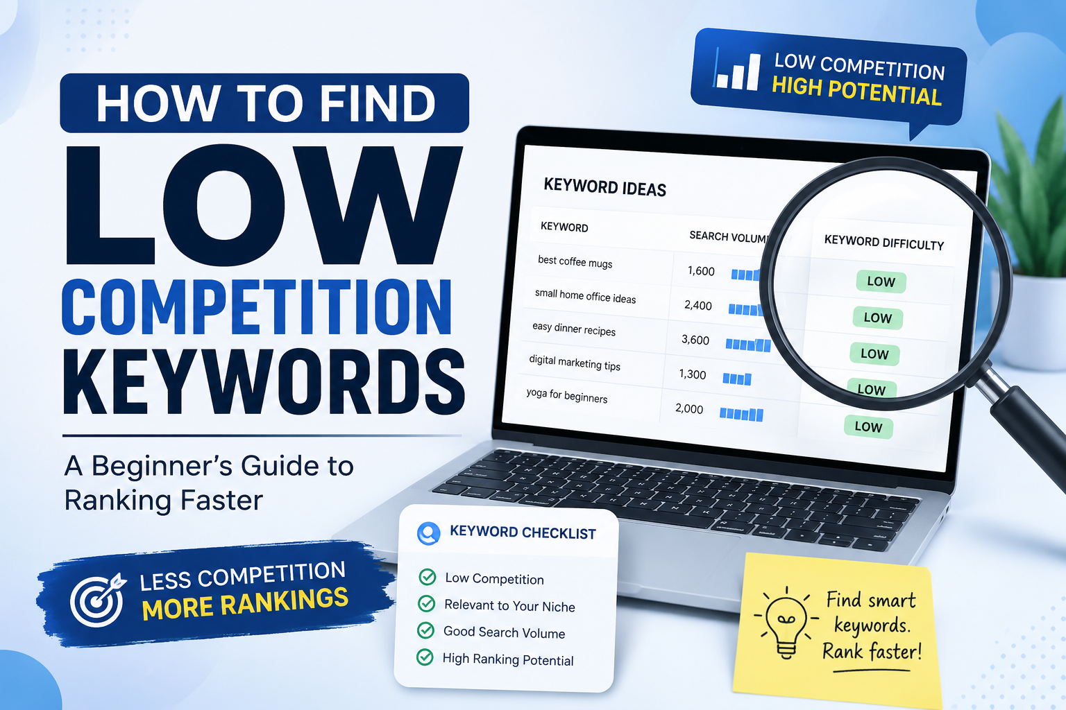 how to find low competition keywords
