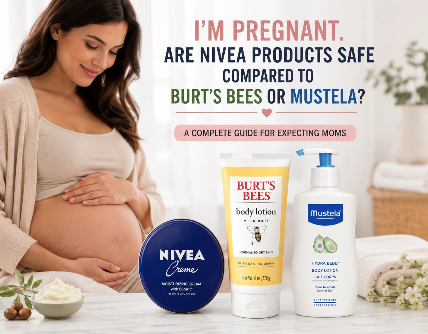 I'm Pregnant. Are Nivea Products Safe Compared to Burt's Bees or Mustela?