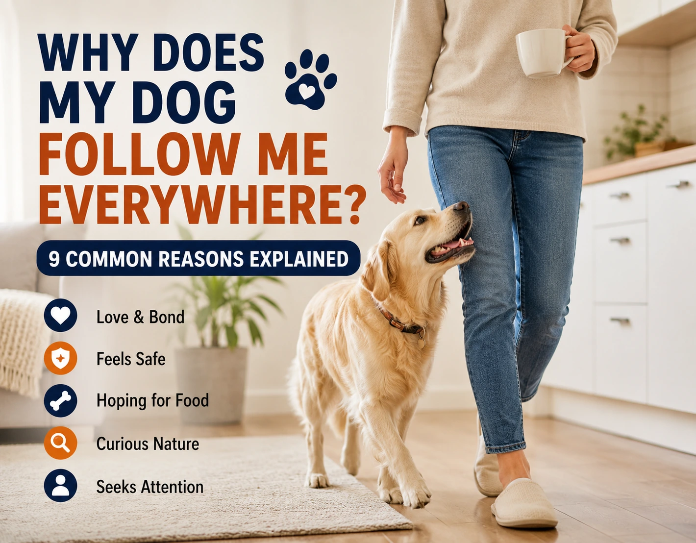 why dogs follow their owners everywhere